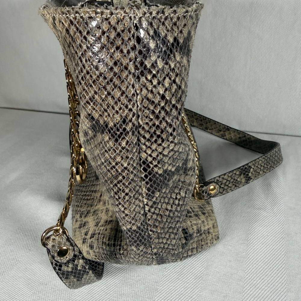 Michael Kors Python Snake Print Shoulder Bag - image 3